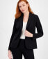 Single-Button Notched-Lapel Blazer