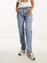Фото #2 товара Noisy May Guthie straight leg jeans in light blue