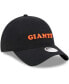 Фото #4 товара Women's Black San Francisco Giants Shoutout 9TWENTY Adjustable Hat