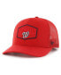 Фото #1 товара Men's Red Washington Nationals Ridgeline Tonal Patch Trucker Adjustable Hat