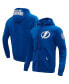 ფოტო #1 პროდუქტის Men's Blue Tampa Bay Lightning Classic Chenille Full-Zip Hoodie Jacket