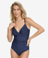 Twist-Front Tummy-Control One-Piece Swimsuit, Created for Macy's