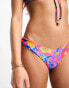 Фото #9 товара Kulani Kinis V cheeky bikini bottom in Sapphire Sun floral print