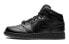 Air Jordan 1 Mid Triple Black" GS 554725-021 Sneakers"