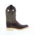 Фото #2 товара Double H Claton Domestic Wide Square Moc Toe Roper 11" Mens Brown Work Boots