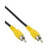 Фото #2 товара InLine Video cable - 1x RCA M/M - yellow plugs - 10m