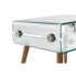 Фото #3 товара Ночной столик DKD Home Decor Стеклянный древесина бука (55 x 40 x 55 cm)