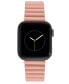 ფოტო #1 პროდუქტის Women's Pink Polyurethane Leather Band Compatible with 42mm, 44mm, 45mm, Ultra and Ultra 2 Apple Watch