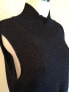 Фото #4 товара Inc International Concepts Mock Neck Sleeveless Ribbed Sweater Dress Black XL
