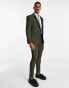 Фото #4 товара ASOS DESIGN skinny tuxedo suit jacket in forest green