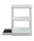 Adams 3 - Shelf Bookcase with Concealed Sliding Track, Concealment Furniture