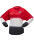 ფოტო #3 პროდუქტის Women's Red, Black Carolina Hurricanes Ombre Long Sleeve T-shirt