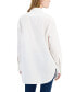 ფოტო #2 პროდუქტის Women's Cotton Chevron Textured Tunic Shirt