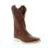 Фото #3 товара Double H Wooten Domestic Wide Square Toe Roper 12" Mens Brown Work Boots