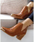 Фото #4 товара Women Austin Croc Embossed Ankle Boot
