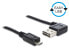 Delock 0.5m - USB2.0-A/USB2.0 Micro-B - 0.5 m - USB A - Micro-USB B - USB 2.0 - Male/Male - Black