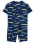 Baby Alligator Print Rashguard Swimsuit 3M