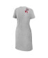 Фото #4 товара Women's Heather Gray Boston Red Sox Knotted T-shirt Dress