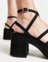 Фото #6 товара ASOS DESIGN Hoxton chunky mid platforms sandals in black