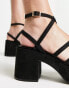 ASOS DESIGN Hoxton chunky mid platforms sandals in black 40 - фото #6