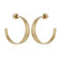 Gold-Tone Open Stacked Hoop Earrings