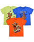 Фото #1 товара Футболка для малышей Children's Apparel Network Scooby-Doo оранжевая, синяя, желтая, Three-Pack