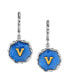 ფოტო #19 პროდუქტის Silver Tone Blue Enamel Gold Tone Initial Earrings