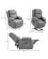 Living Room Power Lift Chair, PU Leather Electric Recliner Sofa Chair for Elderly with Remote Control, 3 Positions, Side Pockets, Extended Footrest, Grey