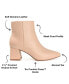 Women's Tabbie Pointed Toe Block Heel Dress Booties