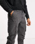 River Island tapered cargo trousers in grey