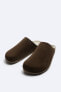 Фото #4 товара Мужские сандалии ZARA Сплит-замшевые минималистичные