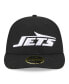 Men's Black New York Jets Omaha Low Profile 59FIFTY Fitted Hat