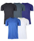 Men's Short Sleeve Moisture-Wicking Quick Dry Performance Crew Neck Tee -5 Pack