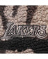 Фото #3 товара Куртка-бомбер женская The Wild Collective черная с камуфляжным узором Los Angeles Lakers Sherpa Full-Zip