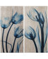 Tulips Fine Radiographic Photography Hi Definition Giclee Printed Directly on Hand Finished Ash Wood, 48" x 24" x 1.5" Each