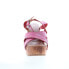 Фото #3 товара Bed Stu Grettell F376013 Womens Pink Leather Slip On Wedges Sandals Shoes