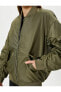 Фото #6 товара Пиджак женский Koton Bomber Ceket с карманами воротником и молнией