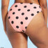 Juniors' Cheeky High Leg High Waist Bikini Botto - Xhilaration Blush Polka Dot M