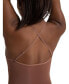 ფოტო #3 პროდუქტის Plus Size Plunge Neck Mesh Midriff Leotard