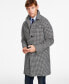 Фото #3 товара Men's Modern-Fit Stretch Water-Resistant Houndstooth Overcoat