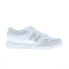 Фото #2 товара New Balance 480 BB480LKA Mens White Suede Lace Up Lifestyle Sneakers Shoes
