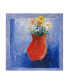 Фото #1 товара Pablo Esteban Orange Flower Vase Canvas Art - 19.5" x 26"
