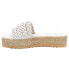 BEACH by Matisse Pacific Braided Espadrille Platform Womens White Casual Sandal