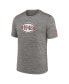 ფოტო #3 პროდუქტის Men's Heather Charcoal Cleveland Browns 2023 Sideline Alternate Logo Performance T-shirt