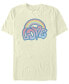 Фото #1 товара Men's Love Rainbow Short Sleeve Crew T-shirt