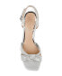 ფოტო #4 პროდუქტის Women's Valarie Square Toe Kitten Heel Evening Sandals