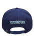 ფოტო #3 პროდუქტის Men's Navy Minnesota Timberwolves Stacked Logo Wool Snapback Hat