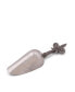 Stainless Steel Ice, Utility Scoop with Solid Pewter "Fleur De Lis" Handle