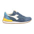 Фото #1 товара Diadora Equipe Mad Lace Up Mens Blue Sneakers Casual Shoes 178919-60095