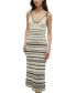 Фото #3 товара Women's Minou Striped Sleeveless Midi Knit Dress